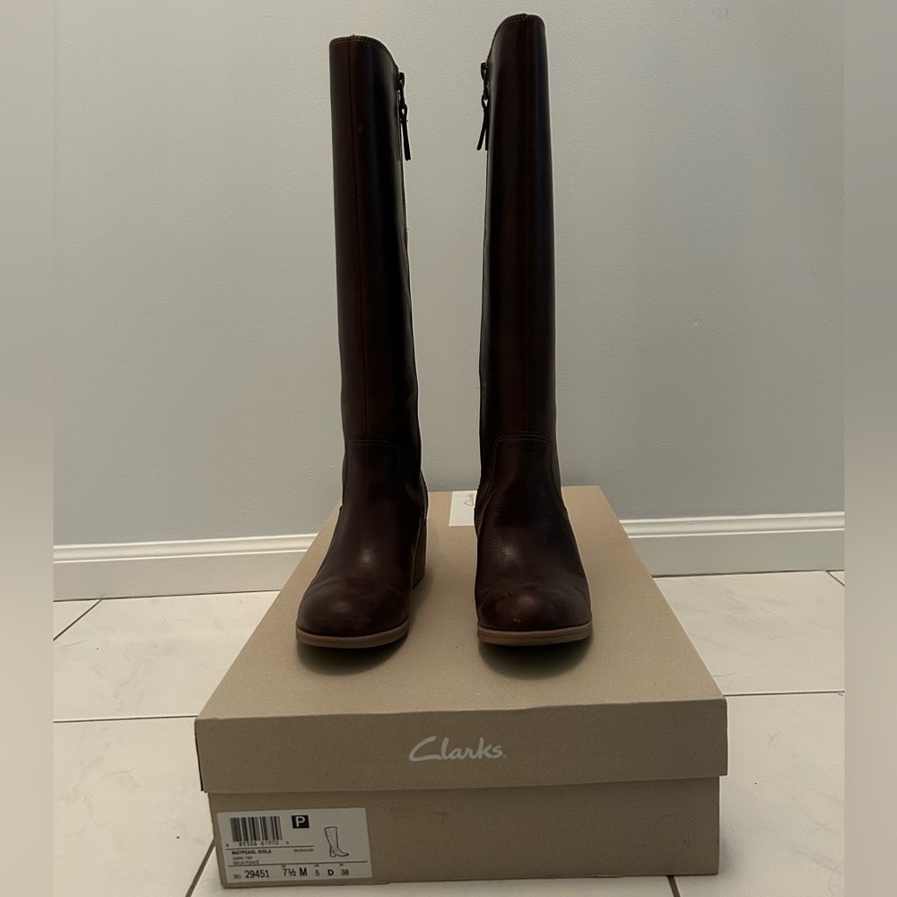 Clarks Brown Riding Boots | Maypearl Viola - Picture 5 of 6